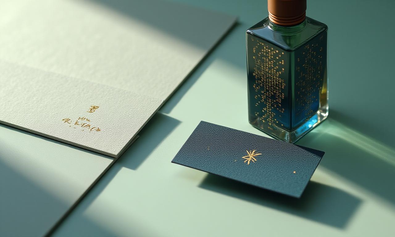 Ethereal brand identity design mockup